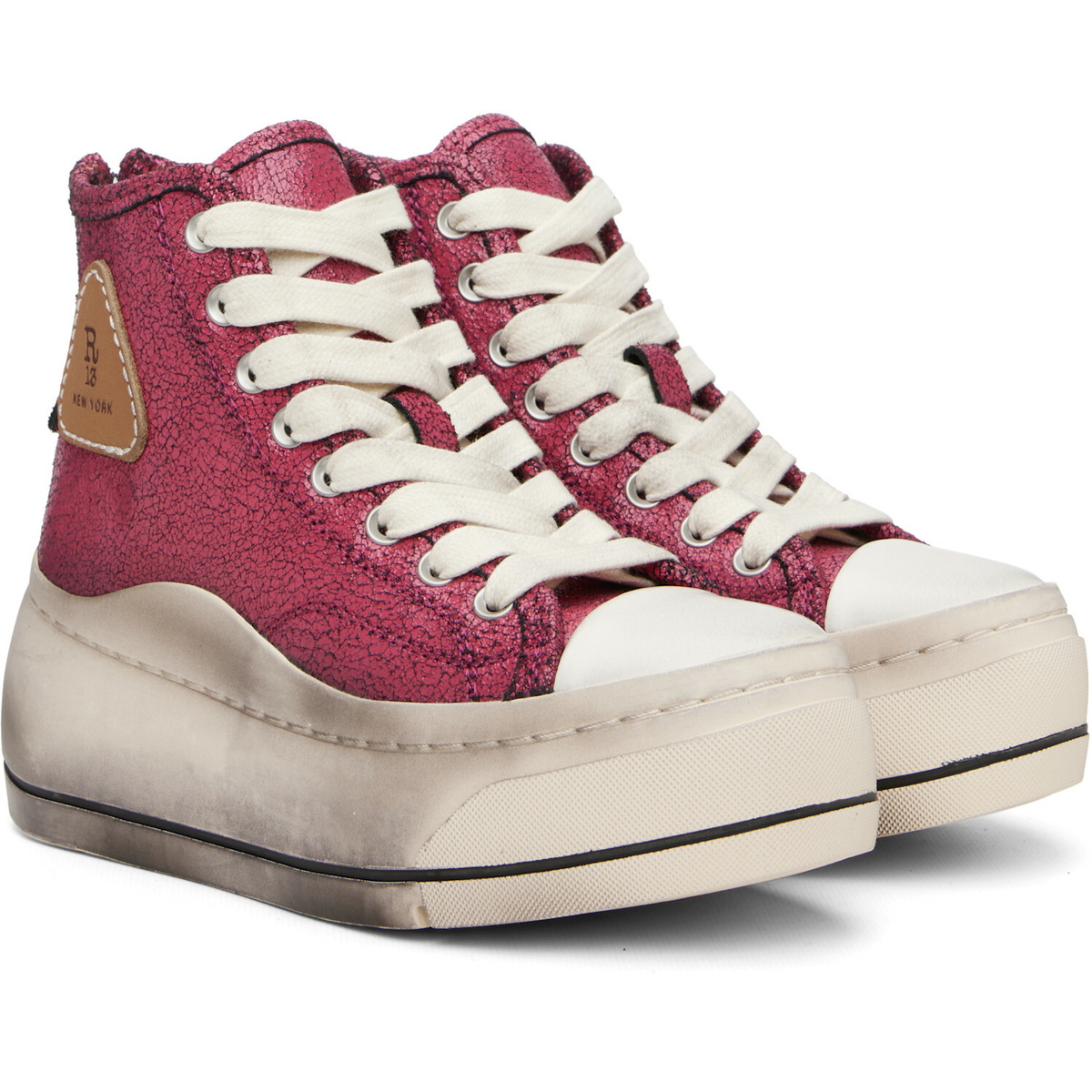 R13 Pink Kurt High Top Sneakers