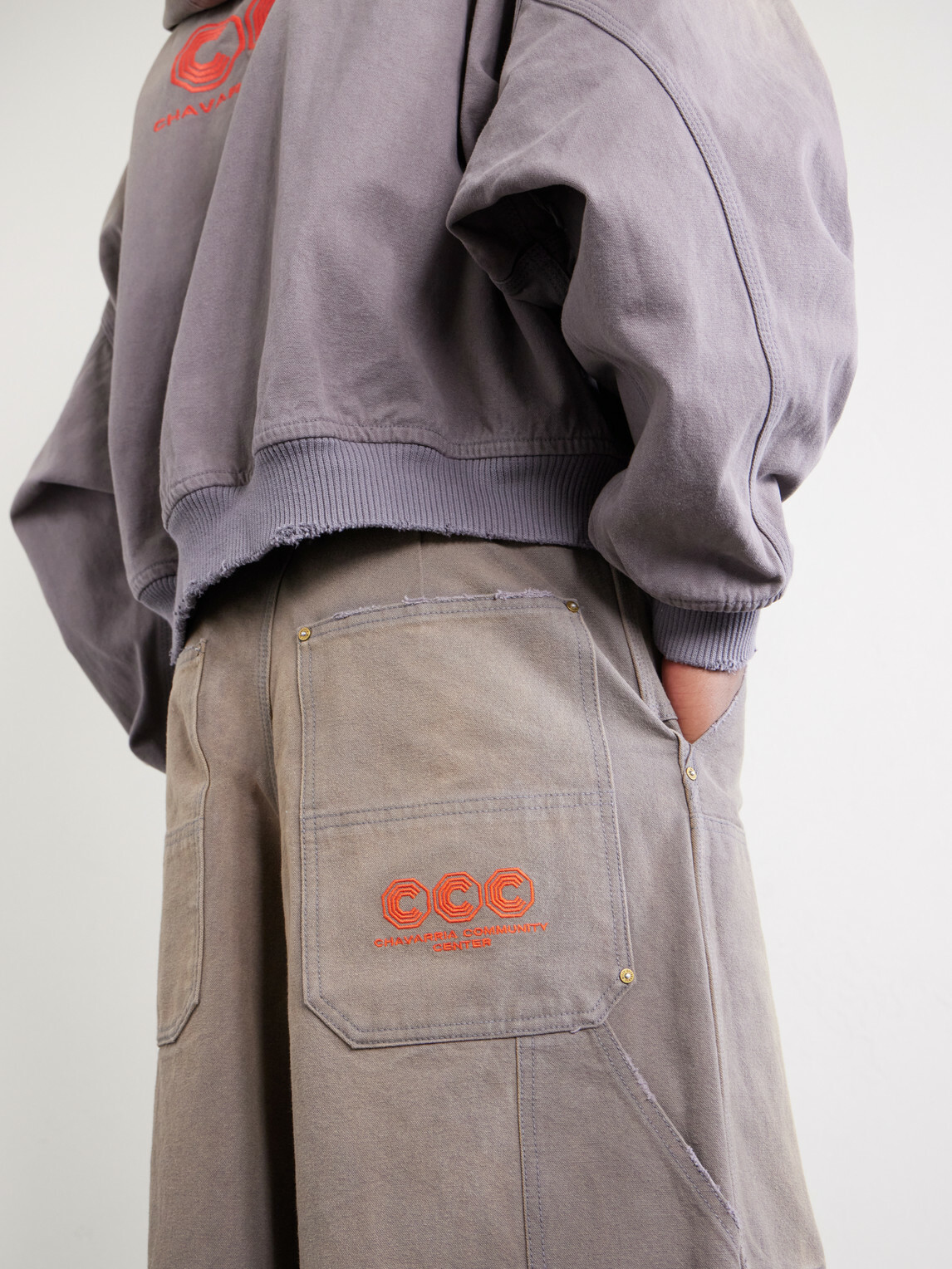 Willy Chavarria - Stockton Wide-Leg Jeans - Gray