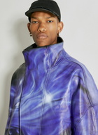 Gerrit Jacob Oversized High Neck Leather Jacket