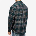 Fucking Awesome Men's Less Heavyweight Flannel Overshirt in Green/Purple