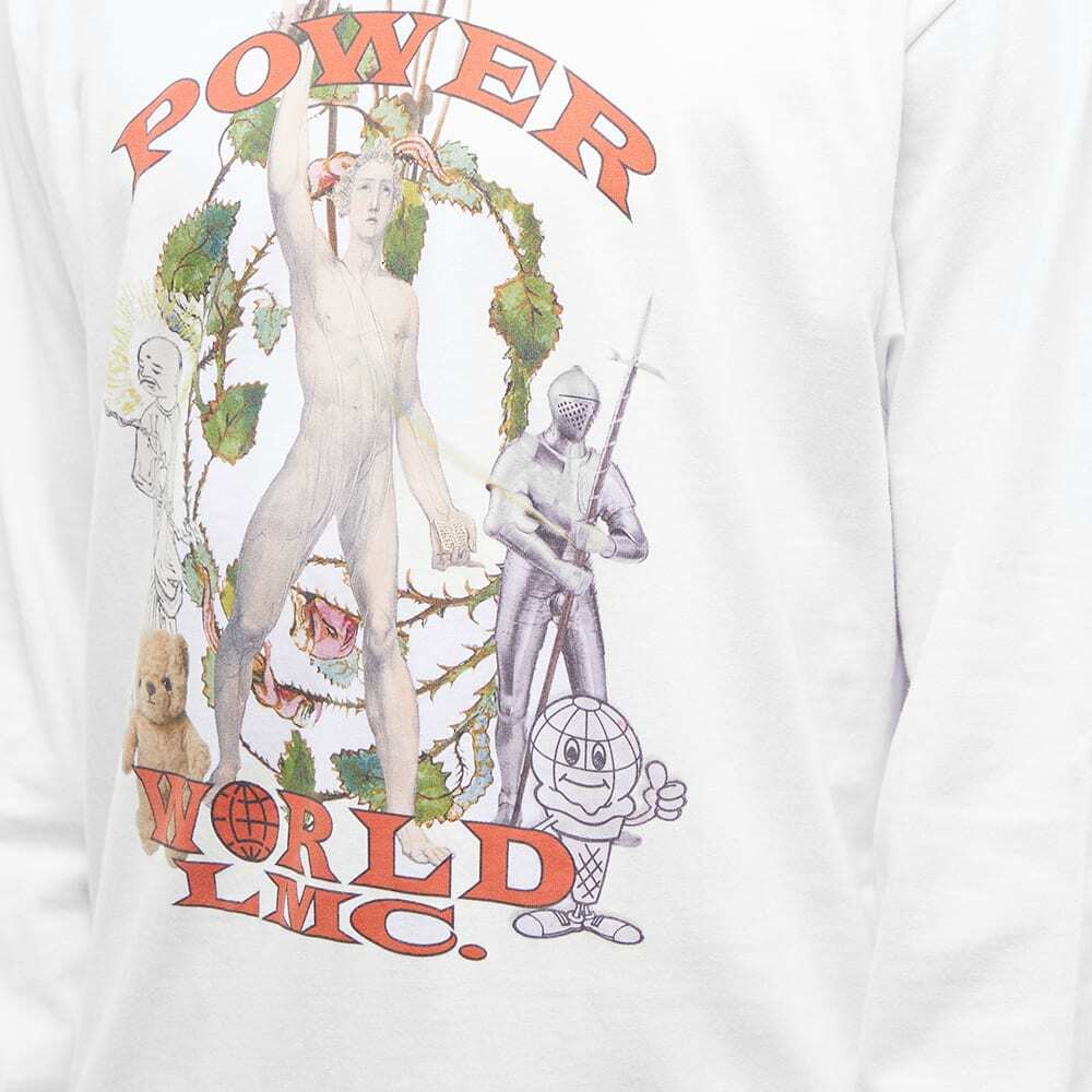 LMC Men's Long Sleeve Power World T-Shirt in White LMC