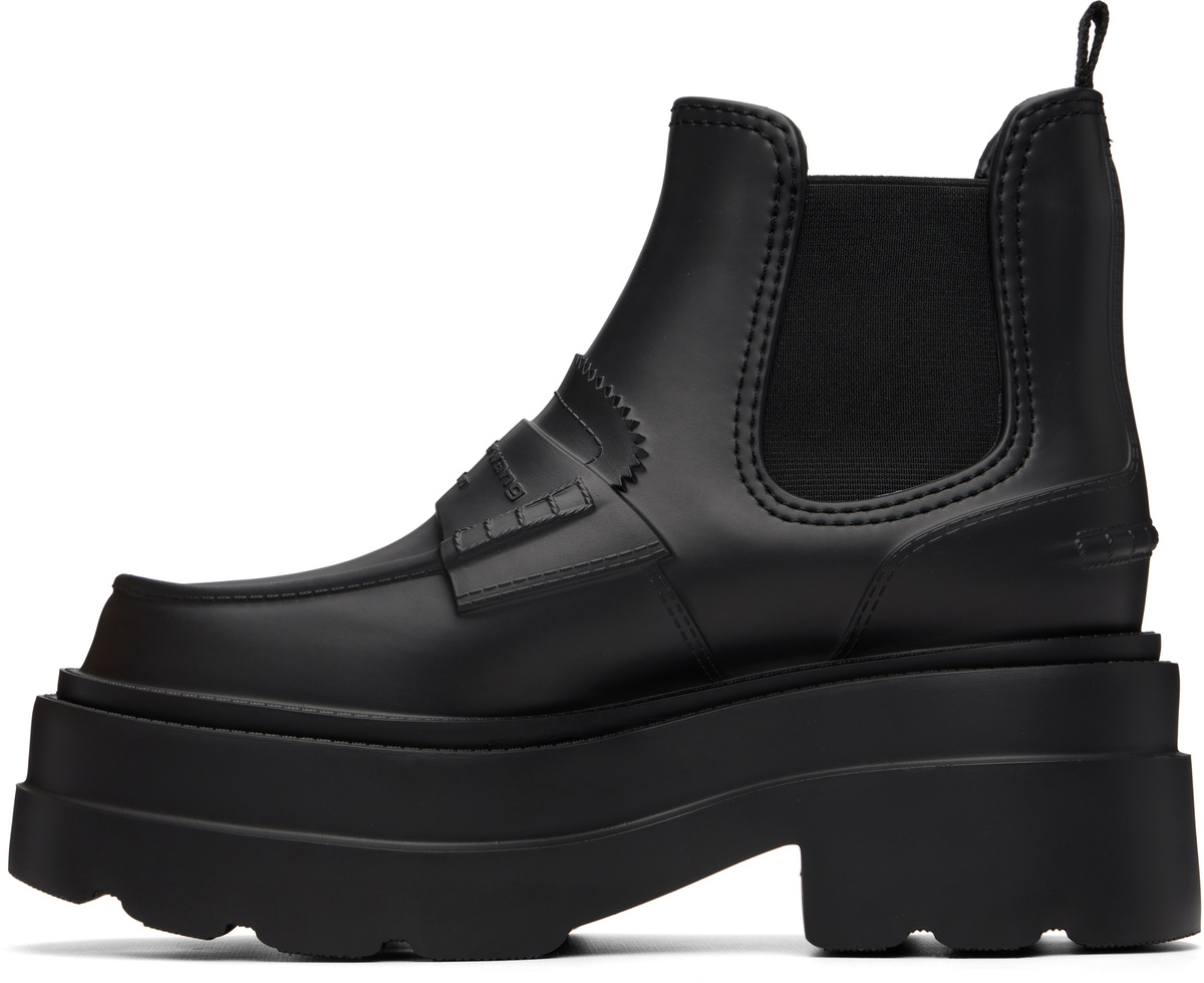 Alexander Wang Black Carter Platform Rain Boots