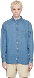 Adsum Blue Button-Down Denim Shirt