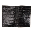 Paul Smith Black Croc Bifold Card Holder