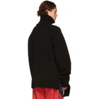 D by D Black Zip Hem Turtleneck