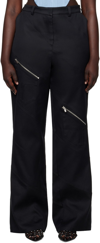 Photo: Sinéad O’Dwyer Black Spiral Zip Trousers