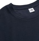 NN07 - Clive Waffle-Knit Cotton and Modal-Blend T-Shirt - Navy