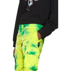 Palm Angels Green Tie-Dye Cargo Pants