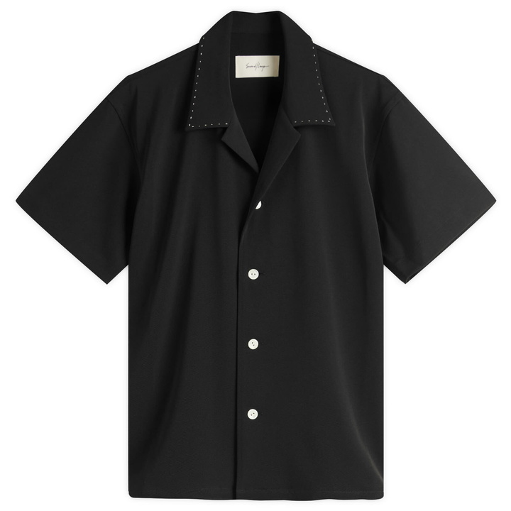 Second/Layer SSENSE Exclusive Black Pin Point Shirt Second/Layer