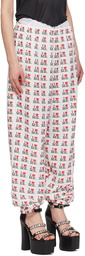 Ashley Williams White 'I Heart Me' Lounge Pants