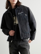 Enfants Riches Déprimés - Logo-Print Distressed Cotton-Canvas Chore Jacket - Black