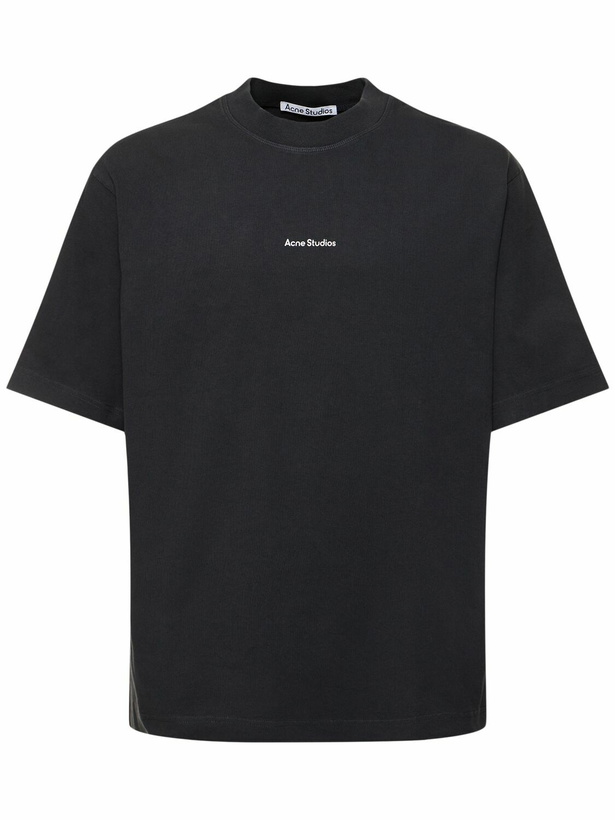 Photo: ACNE STUDIOS - Extorr Logo Cotton T-shirt