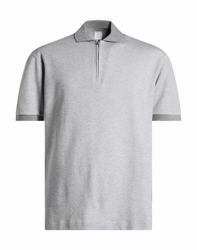 Photo: Eleventy Mens Polo shirt in Grey