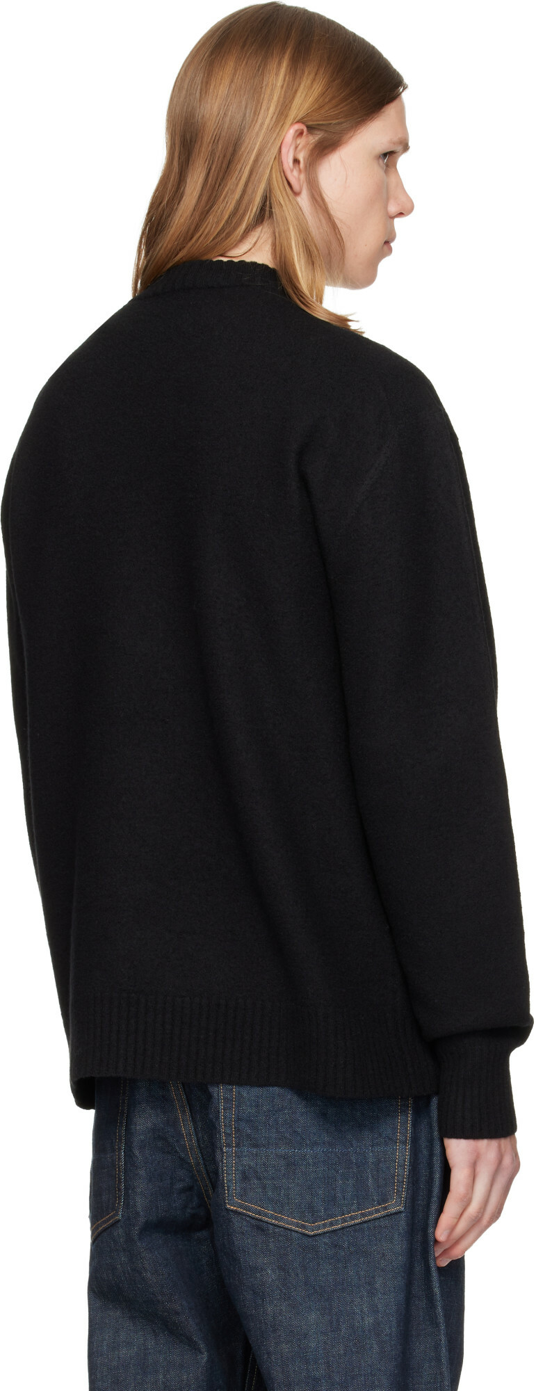 Jil Sander Black Wool Sweater