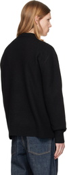 Jil Sander Black Wool Sweater
