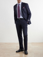 Canali - Straight-Leg Wool-Blend Twill Trousers - Blue