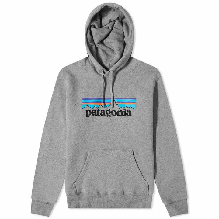 Photo: Patagonia Men's P-6 Logo Uprisal Hoodie in Gravel Heather