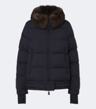 Moncler Grenoble Arrabas shearling-trimmed ski jacket