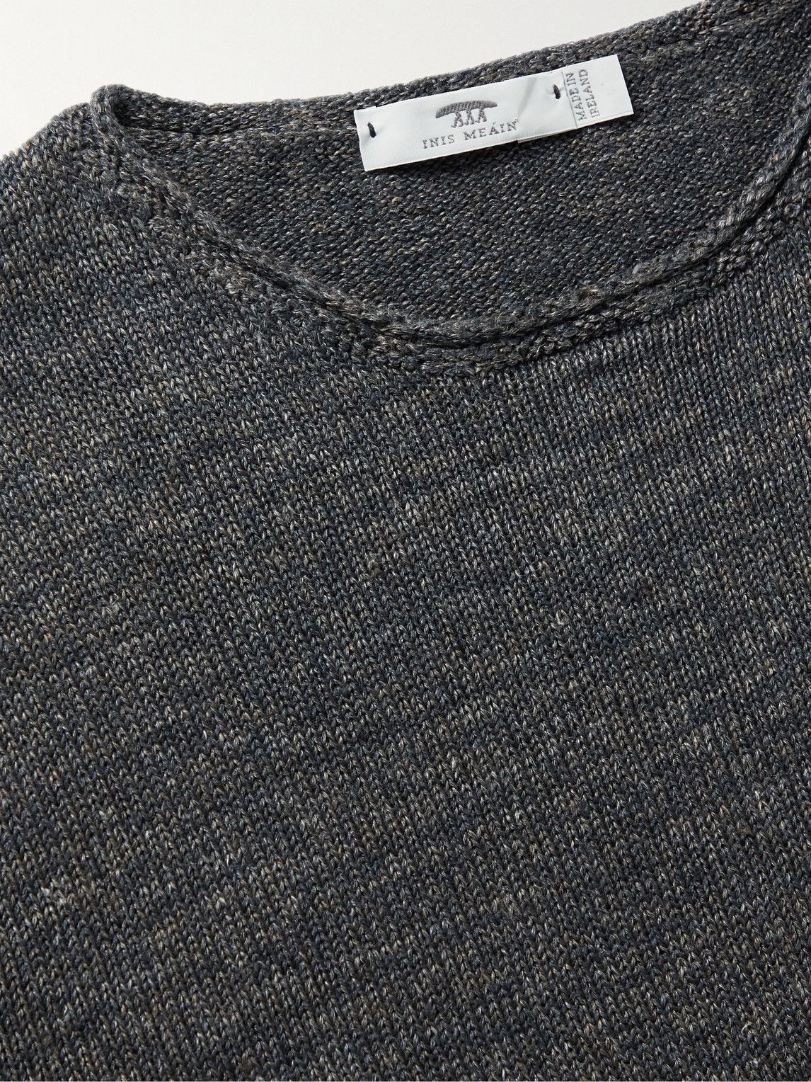 Inis Meáin - Donegal Linen Sweater - Gray Inis Meáin