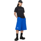 Balenciaga Blue 3B Football Shorts
