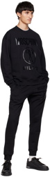 Moschino Black Double Question Mark Lounge Pants