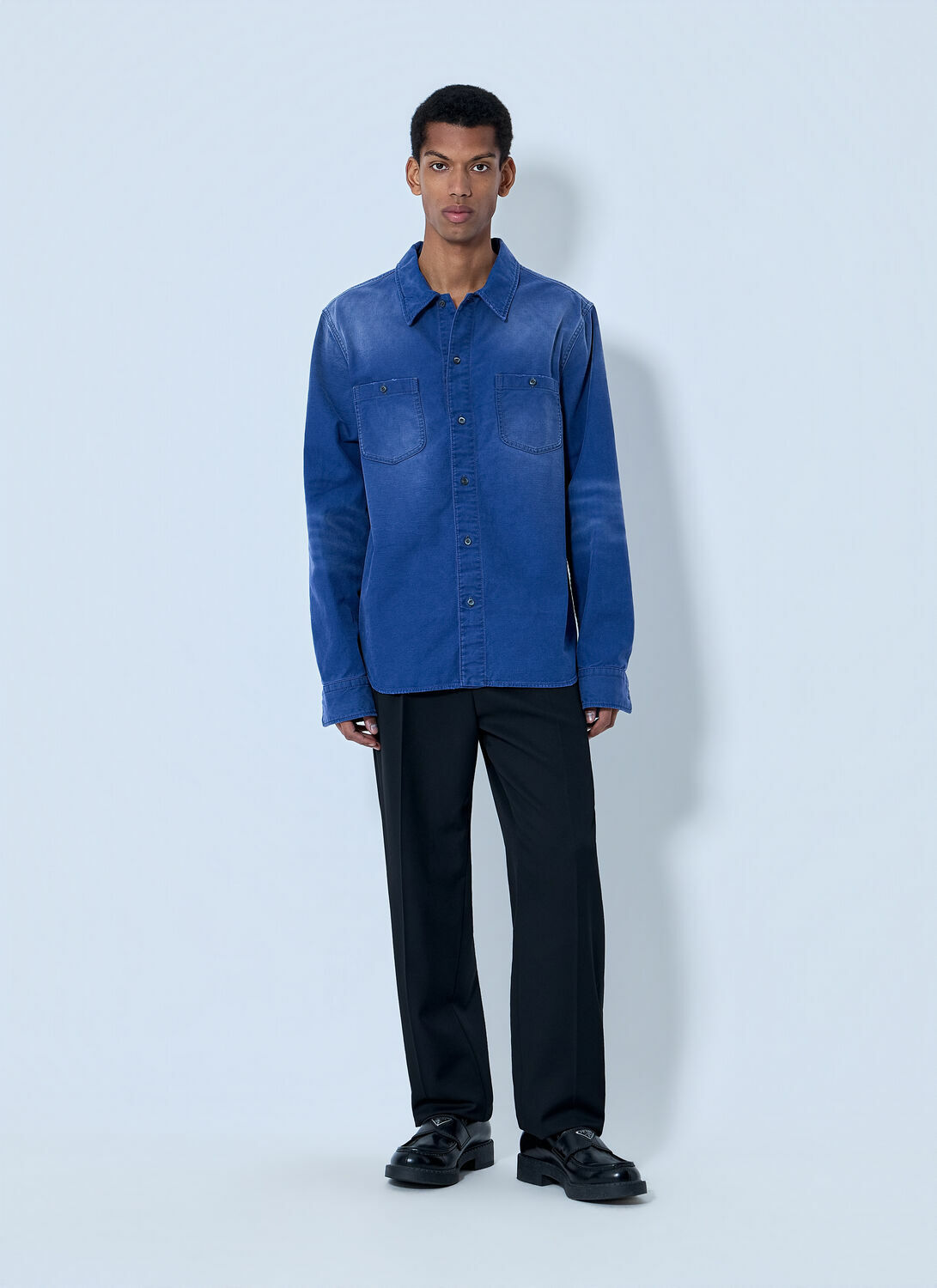 Prada Denim Button-Down Shirt