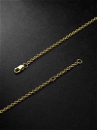 42 Suns - Large 14-Karat Gold Laboratory-Grown Sapphire Necklace