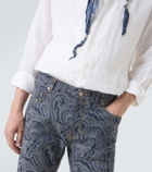 Etro Roma paisley slim jeans