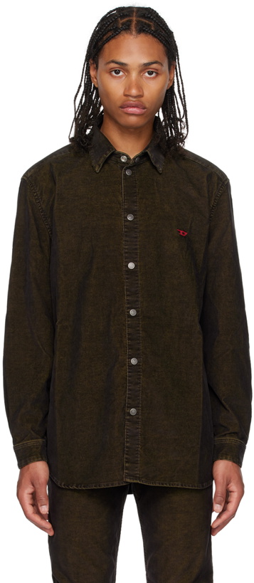 Photo: Diesel Brown D-Simply-Over Shirt