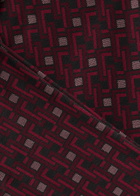 Diane Von Furstenberg Tavolara Jacquard Slim-leg Knitted Trousers Plum