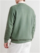 Thom Sweeney - Garment-Dyed Cotton-Jersey Sweatshirt - Green