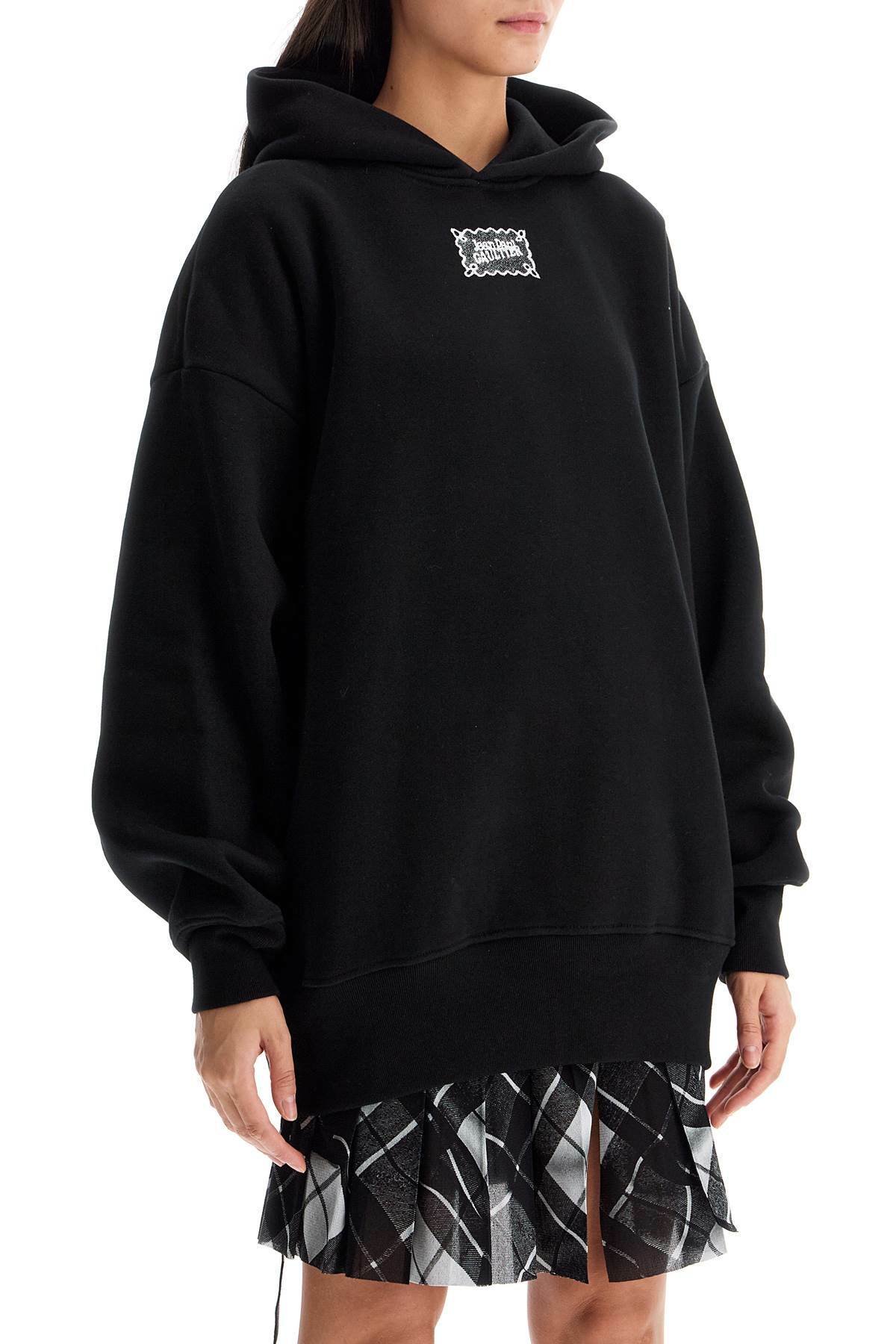 JEAN PAUL GAULTIER oversized hoodie with hood Black Jean Paul Gaultier