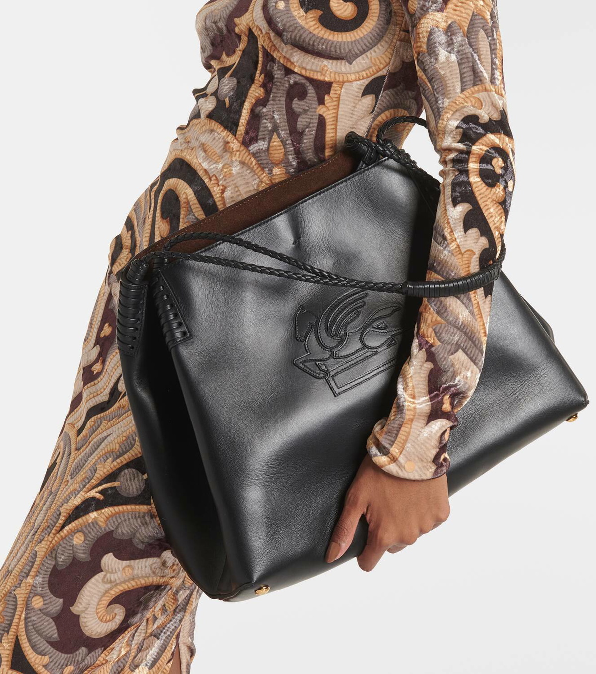 緊急セール【ETRO】Libra Medium Tote★送料関税込 Etro Libra Medium leather tote bag Etro