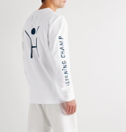 DISTRICT VISION - Reigning Champ Retreat Logo-Print Cotton-Jersey T-Shirt - White