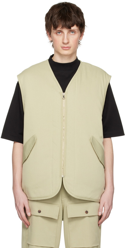 Photo: The Frankie Shop Green Lant Reversible Vest