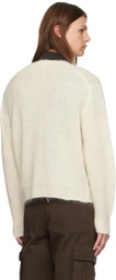 Dunst Off-White Button Cardigan