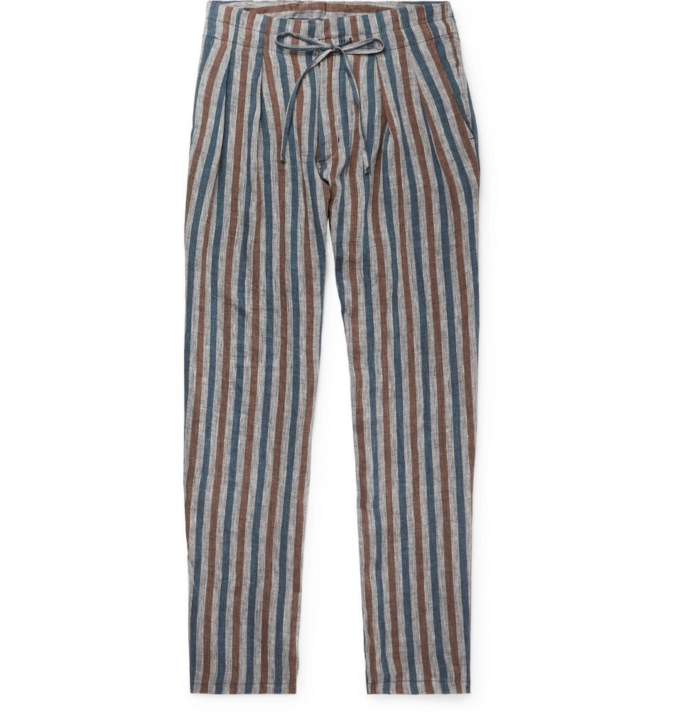 Buy SOJANYA (Since 1958 Men's Cotton Blend Grey & OffWhite Striped Formal  Trousers, Size: 30 at Amazon.in