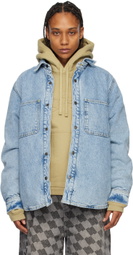 Stüssy Blue Insulated Denim Shirt