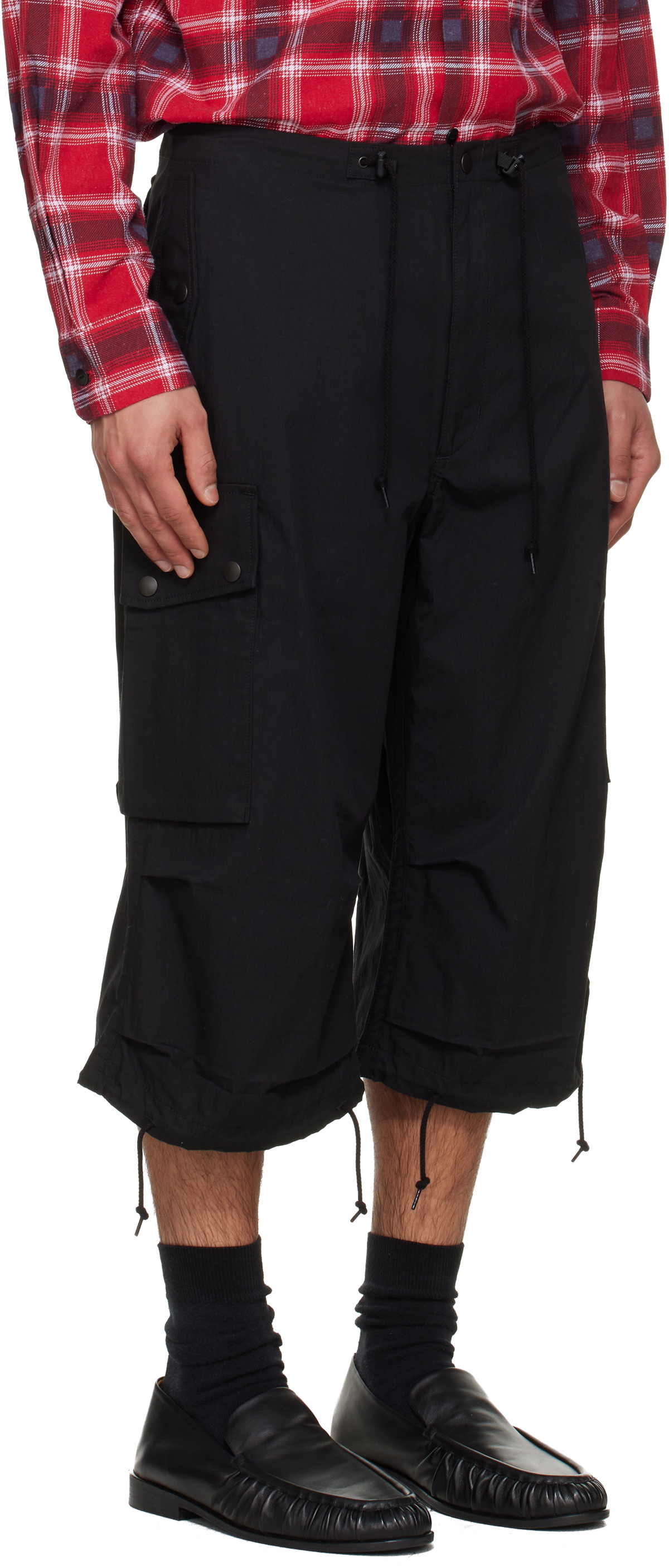 NEEDLES Black Field Cargo Shorts