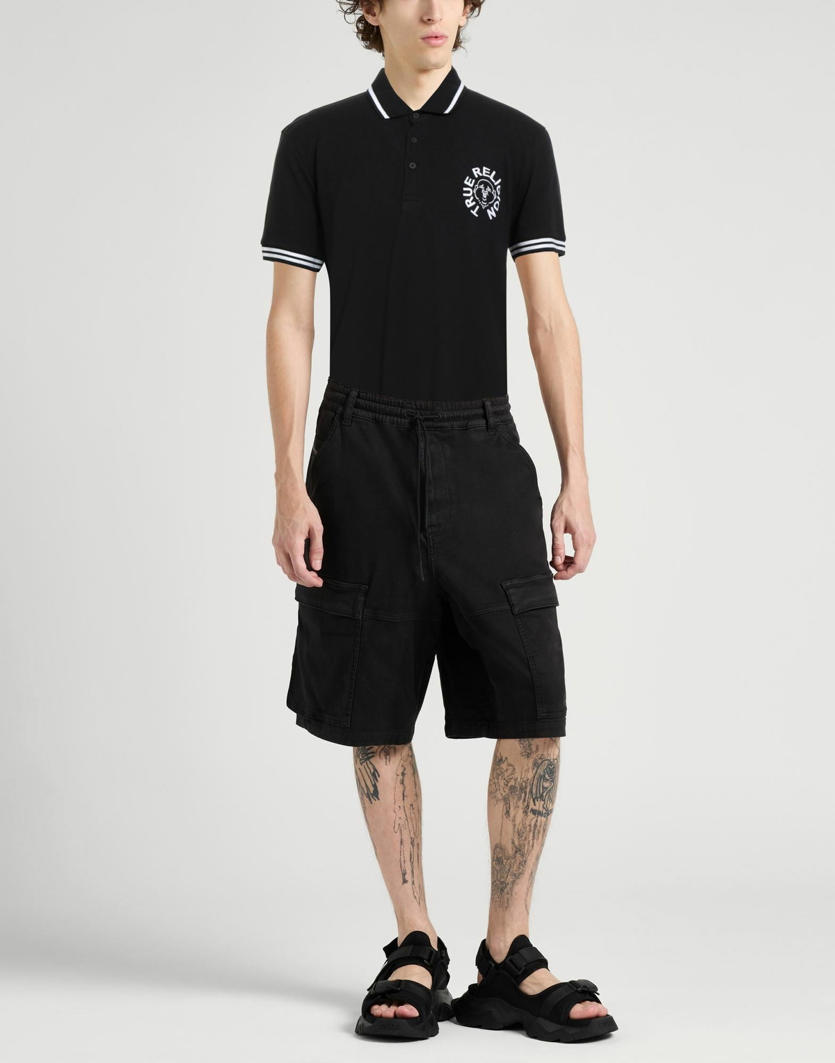 True Religion Mens Polo shirt in Black