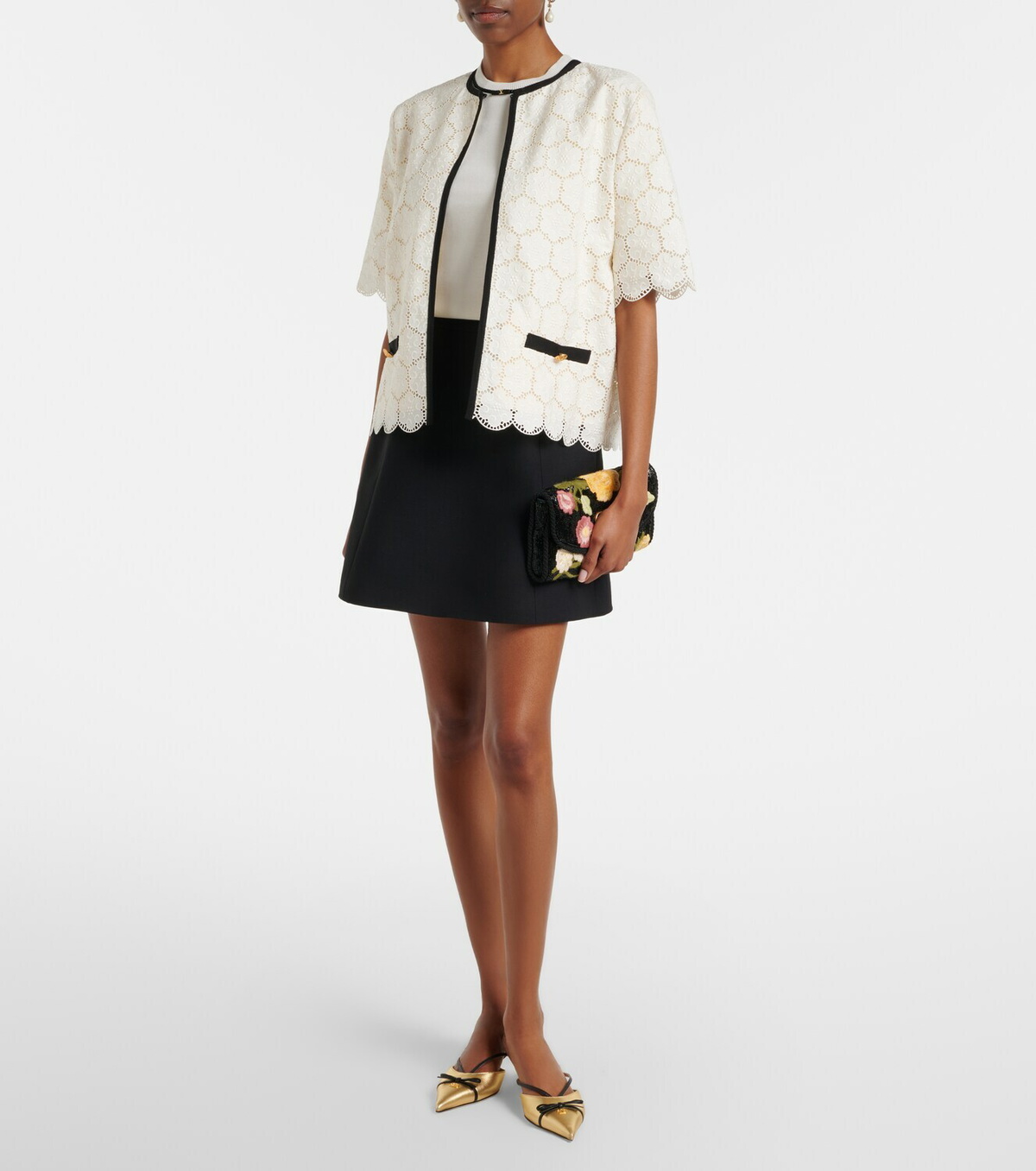 Valentino Embroidered cotton jacket