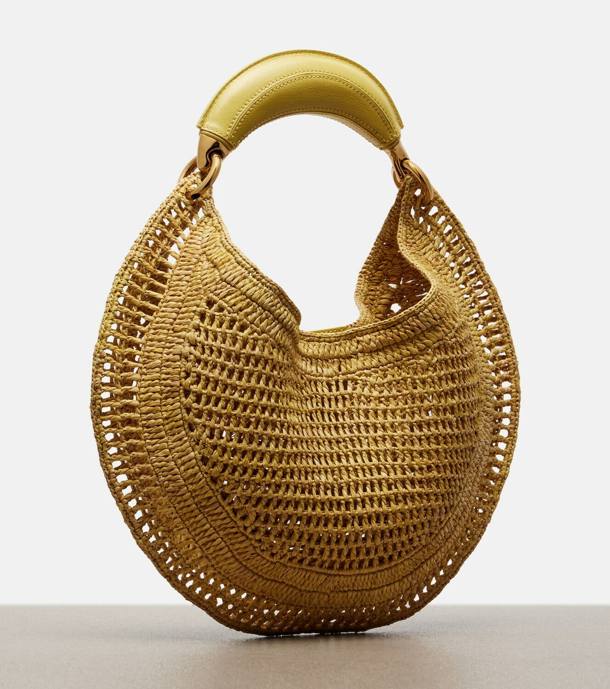 Chloé Summer Banana raffia shoulder bag