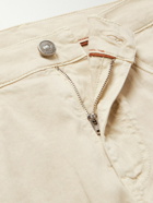 Loro Piana - Slim-Fit Straight-Leg Cotton and Linen-Blend Trousers - Neutrals