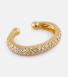 Shay Jewelry Jumbo Pavé 18kt yellow gold ear cuff with diamonds
