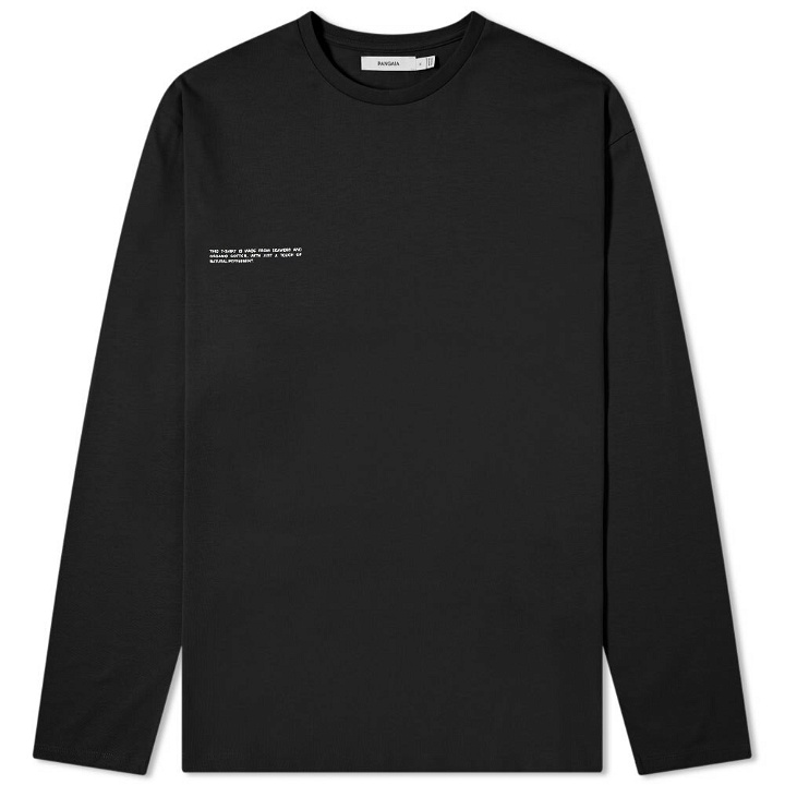 Photo: Pangaia Long Sleeve Organic Cotton C-Fibre T-Shirt in Black