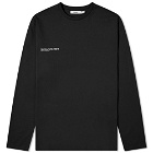 Pangaia Long Sleeve Organic Cotton C-Fibre T-Shirt in Black