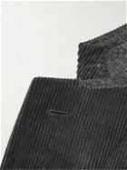UMIT BENAN B - Cotton and Cashmere-Blend Corduroy Suit Jacket - Gray