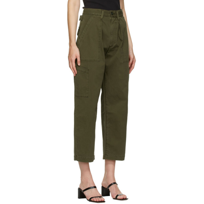 AGOLDE Khaki Mari Utility Trousers AGOLDE