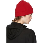 Opening Ceremony Red Wool Logo Beanie