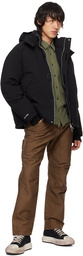 John Elliott Khaki Solid Hemi Shirt